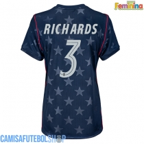 Camisa de time de futebol Estados Unidos Chris Richards #3 Replicas 2º Equipamento Feminina Mundo 2026 Manga Curta